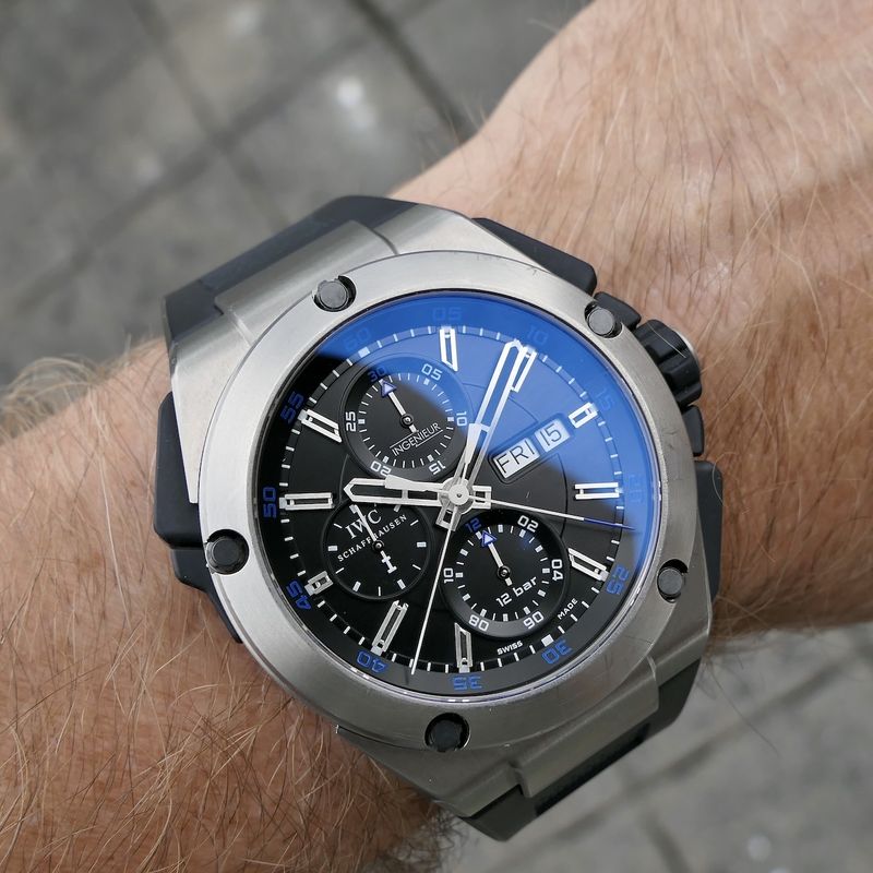 Image 20 of IWC Ingenieur 'Double Chronograph' IW376501; Automatic men's watch