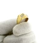 Image 9 of Gold men's signet ring with zirconia