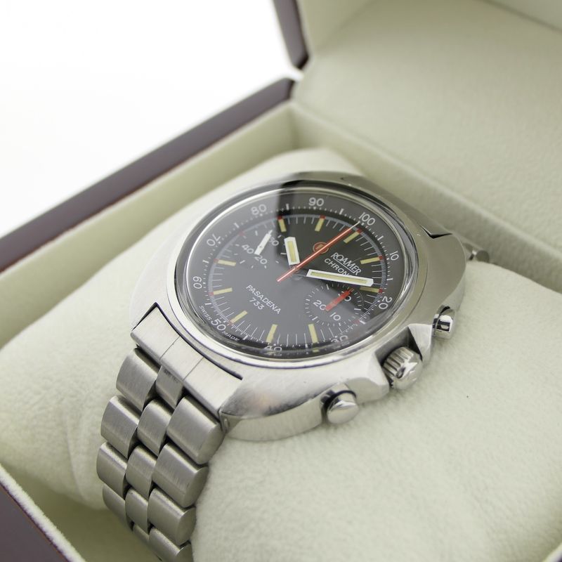Image 18 of Roamer Pasadena 733; Vintage chronograaf heren horloge