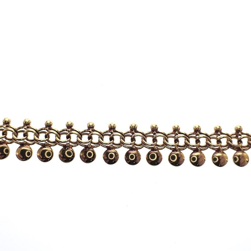 Image 4 of Gold women's necklace; Vintage | 48-42 cm