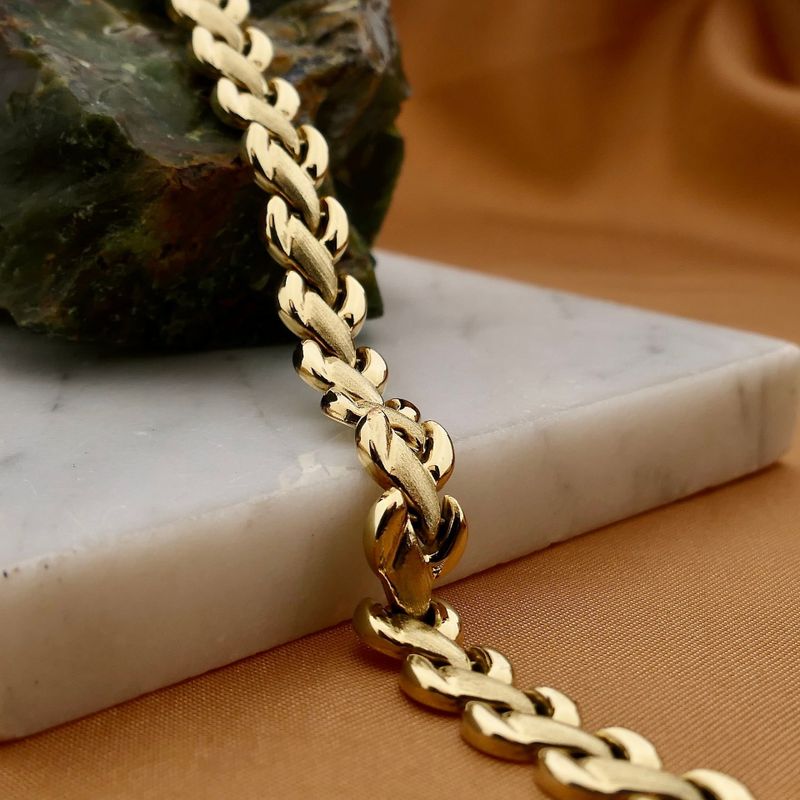 Image 2 of Gold Fantasy Link Bracelet | 19 cm