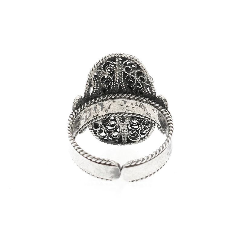 Image 5 of Vintage Silver Ring with Carnelian