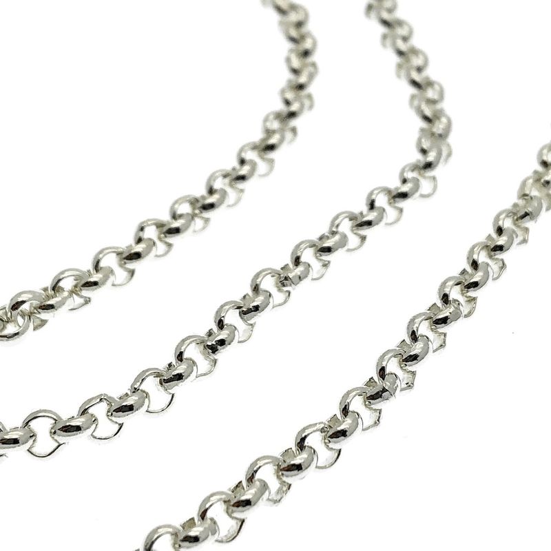 Image 3 of Silver long jasseron necklace | 70.5 cm