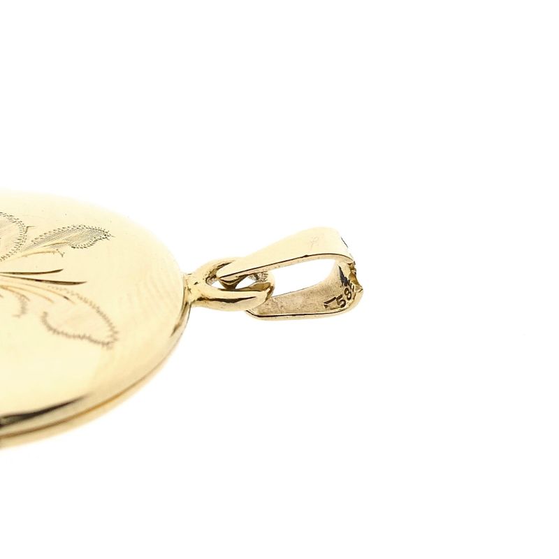 Image 10 of 14 Karat Gold Medallion Pendant