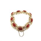 Image 3 of Antique gold bracelet with blood corals