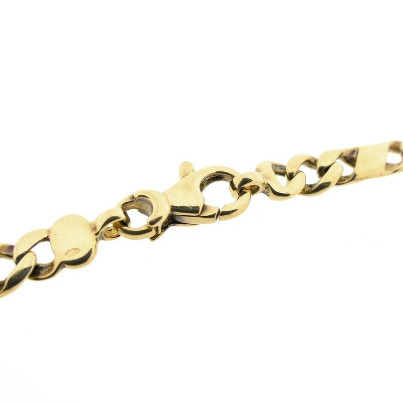 Image 4 of Gold fantasy/gourmet link necklace; Men | 52 cm