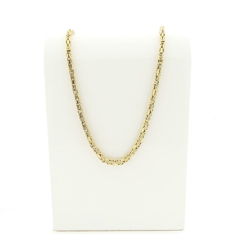 Image 1 of Gold king's link chain | 45.5 cm