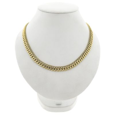 Afbeelding 1 van Gouden dubbele gourmetschakel ketting