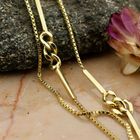 Image 2 of Long gold Venetian link chain/sautoir with bars