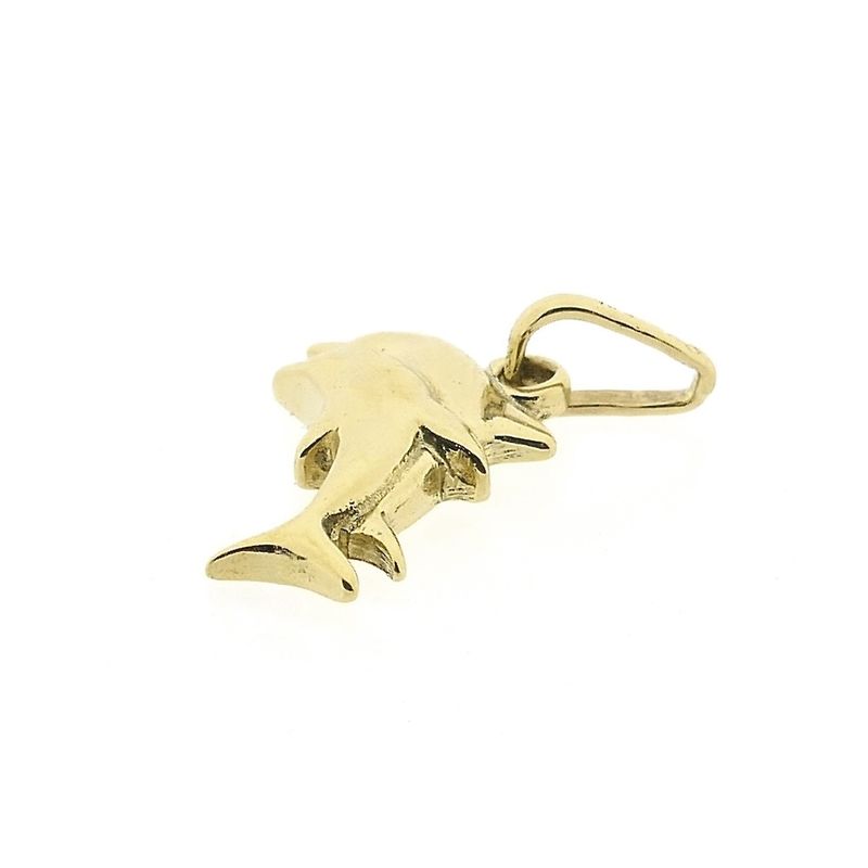 Image 2 of Golden dolphin pendant