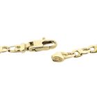 Image 6 of Two-tone gold navy link chain with diamonds