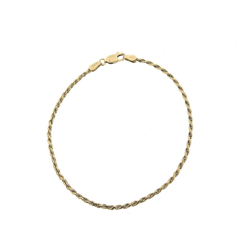 Image 3 of Gold twisted link bracelet | 20 cm