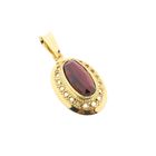 Image 7 of Gold pendant with garnet