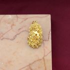 Image 2 of gold brooch/pendant of a hat bell