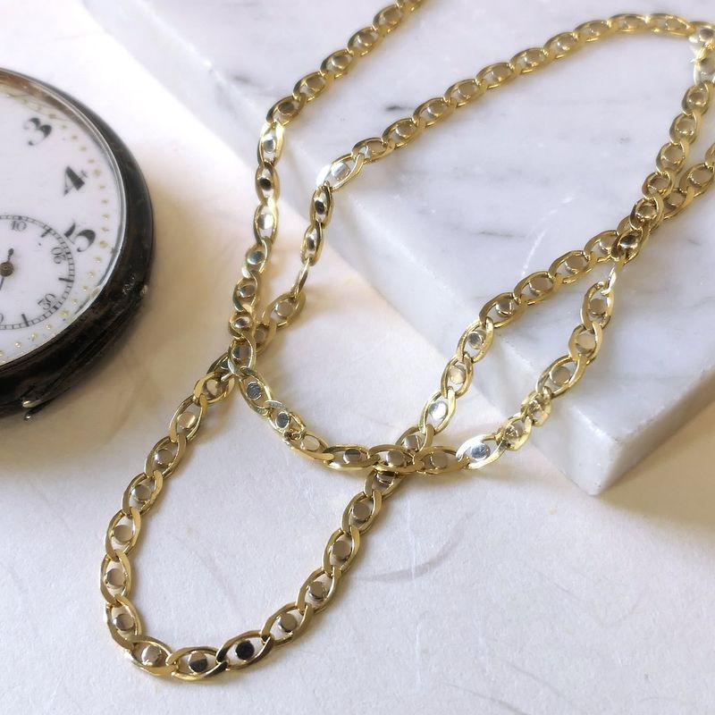 Image 6 of Two-tone gold fantasy link chain