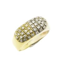 Two-tone gold ring with 0.30 ct diamond.