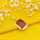 Image 2 of Vintage gold pendant with carnelian.
