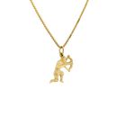 Image 5 of Gold zodiac sign pendant; Sagittarius