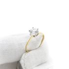 Image 7 of Gold solitaire ring with zirconia
