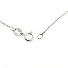 Image 6 of White gold anchor link necklace with fixed pendant
