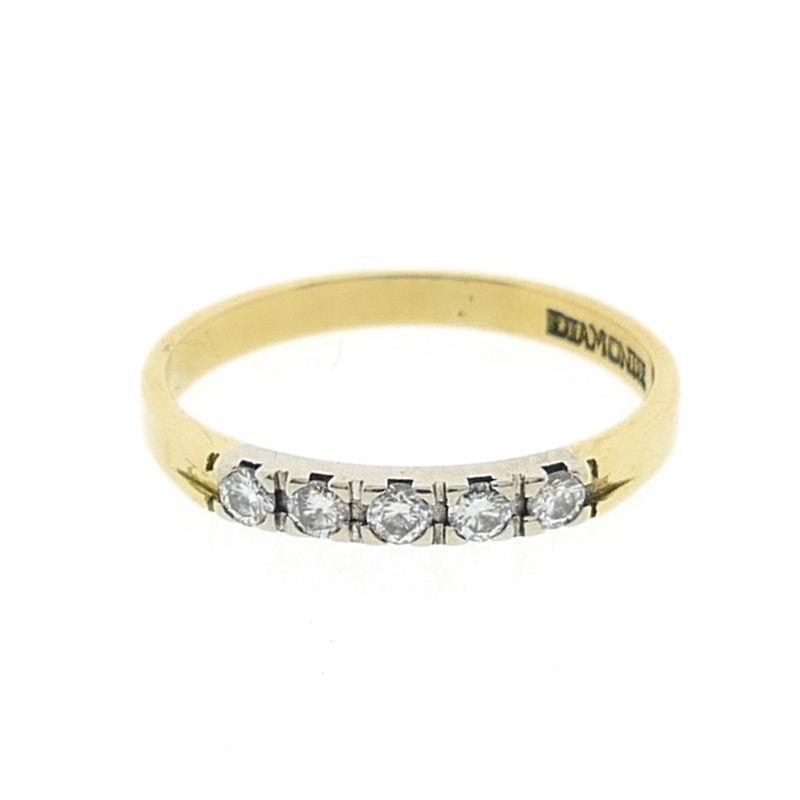 Image 7 of Gold ring with 0.175 ct. diamond | Diamonde