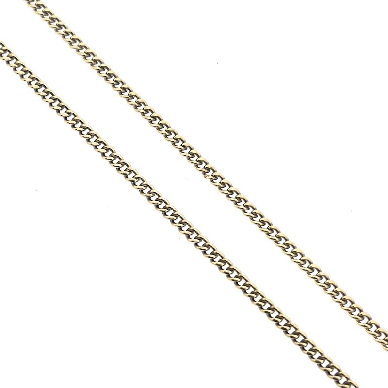 Image 4 of Gold gourmet link chain | 48 cm