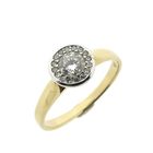Image 1 of Gold entourage ring with diamonds; 0.46 ct.