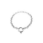 Image 1 of Silver jasseron link bracelet | 19 cm