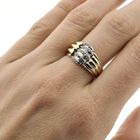 Image 4 of Two-tone gold ring with diamonds; 0.19 ct.