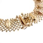 Image 6 of Gold gallery wire link bracelet