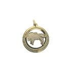 Image 1 of 8 carat zodiac sign pendant; Taurus