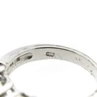 Image 8 of Silver ring with zirconia stones.