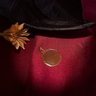 Image 2 of Round gold engraving plate (engraving costs included in the price)