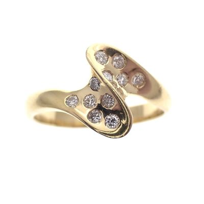 Image 2 of 18K Gold ring with diamonds | 0.30 ct.