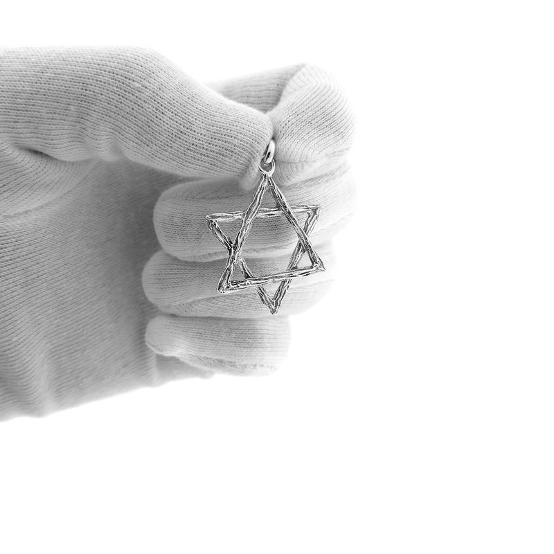 Image 9 of Silver pendant of a Star of David
