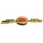 Image 3 of Antique gold brooch with blood coral