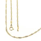 Image 1 of Gold twisted link chain 52 cm | Midas