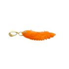 Image 6 of Gold Pendant with Carved Carnelian Fish; 14 Karat