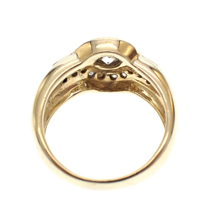 Image 6 of Gold pinky ring with zirconia