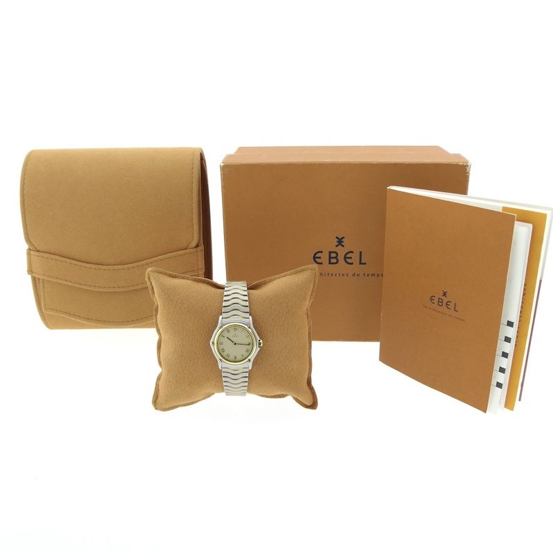 Image 13 of Ebel Wave E1157111; Gold/steel women's watch