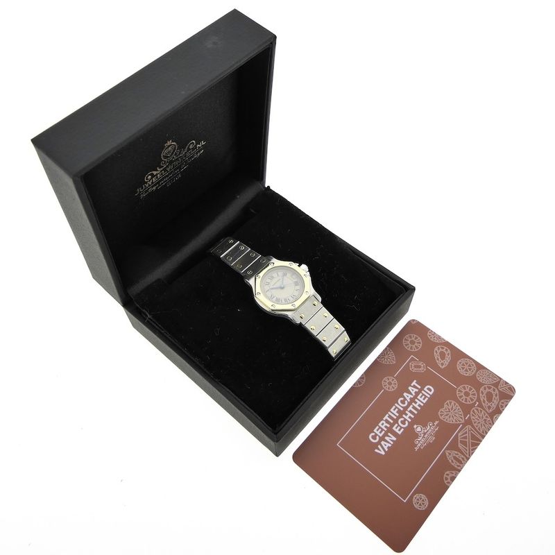 Image 4 of Cartier Santos Octagon; Gold/steel women's watch