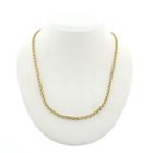 Image 4 of 21 carat gold jasseron link chain | 46 cm