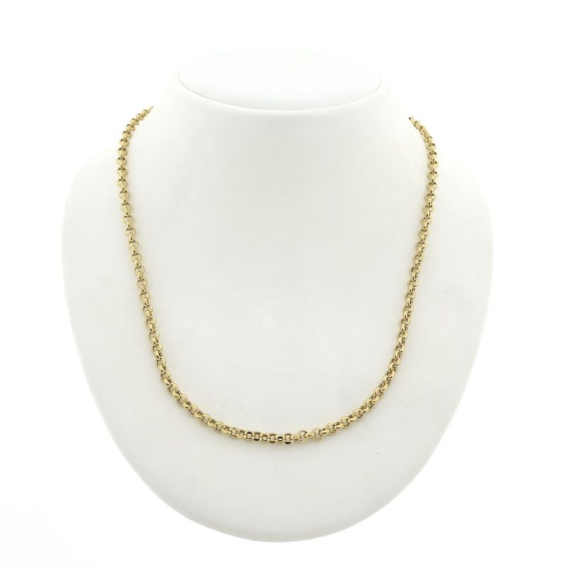 Image 4 of 21 carat gold jasseron link chain | 46 cm