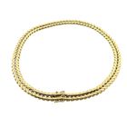 Image 8 of Gold flat foxtail link necklace | 40.5 cm