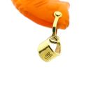 Image 10 of Gold Pendant with Carved Carnelian Fish; 14 Karat