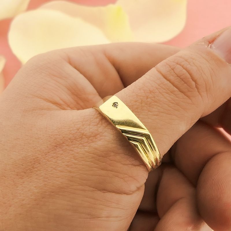 Image 4 of 8-carat men's ring with diamond | 0.005 ct.