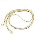 Image 5 of Gold flat gourmet link chain | 45 cm