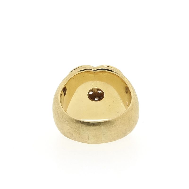 Image 5 of Gold ring with heart shape and diamonds 1.60 ct.