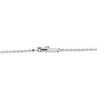 Image 4 of White gold thin anchor link necklace | 38.5 cm