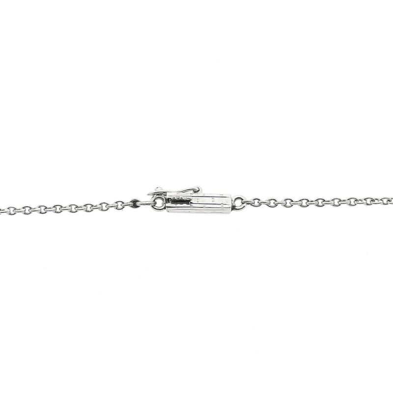 Image 4 of White gold thin anchor link necklace | 38.5 cm